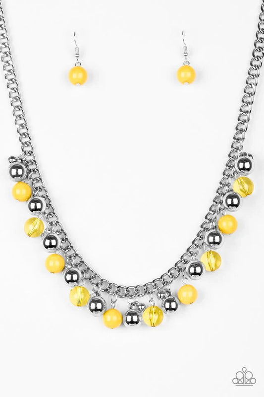 Paparazzi Necklace ~ Keep A GLOW Profile - Yellow