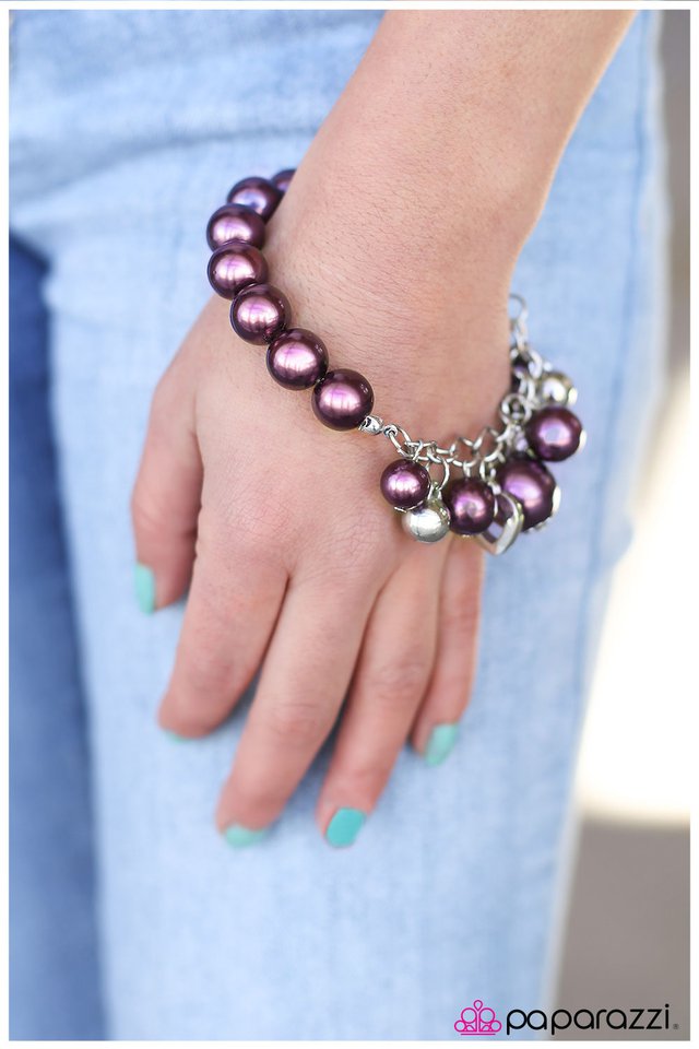 Paparazzi Bracelet ~ Plums the Word - Purple