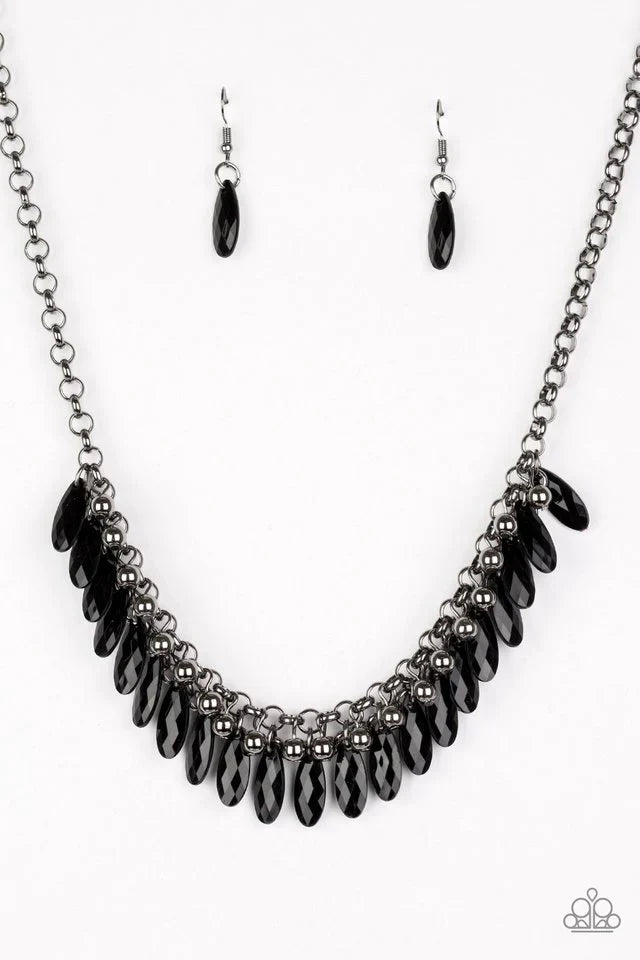Paparazzi Necklace ~ Jersey Shore - Black