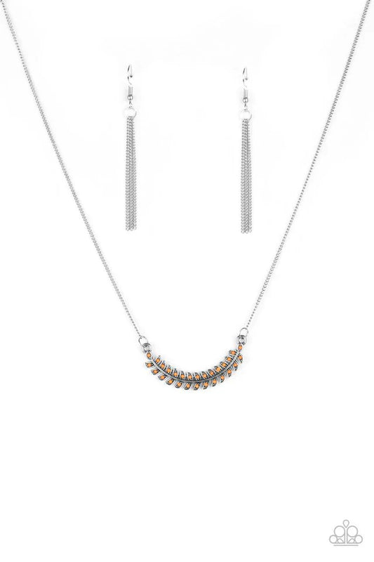 Paparazzi Necklace ~ Flying Colors - Orange