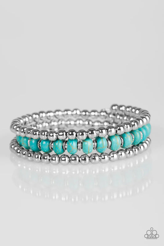 Paparazzi Bracelet ~ Modern Day Mason - Blue