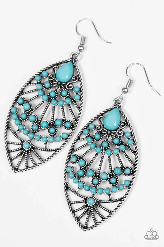 Paparazzi Earring ~ Eastern Extravagance - Blue