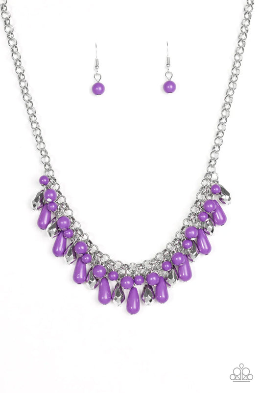 Paparazzi Necklace ~ Coastal Cabanas - Purple