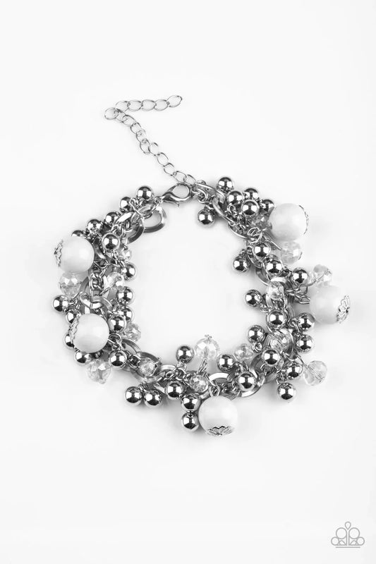 Paparazzi Bracelet ~ Pretty In Posh - White