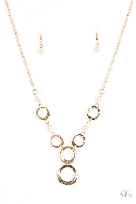 Paparazzi Necklace ~ Perfectly Poised - Gold