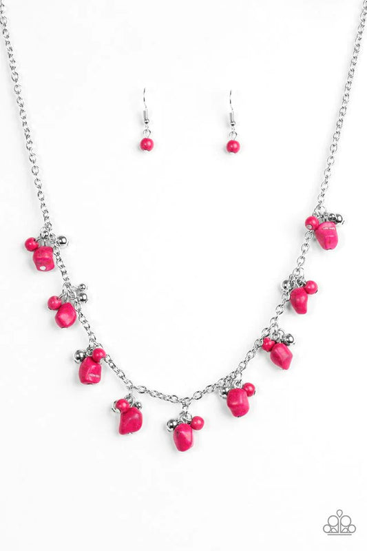 Paparazzi Necklace ~ Rocky Mountain Magnificence - Pink