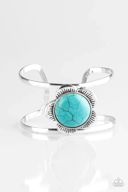 Paparazzi Bracelet ~ Desert Blooms - Blue