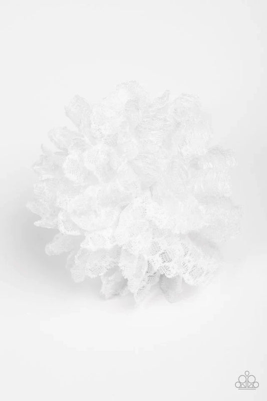 Paparazzi Hair Accessories ~ Lacy Lily - White