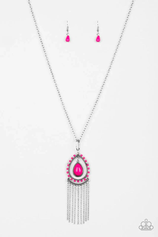 Paparazzi Necklace ~ Totally Tampa - Pink
