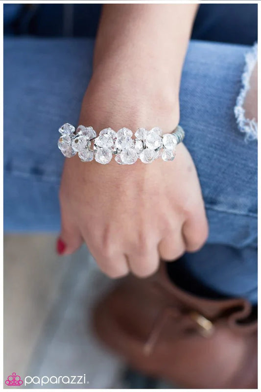 Paparazzi Bracelet ~ Im Blushing - White