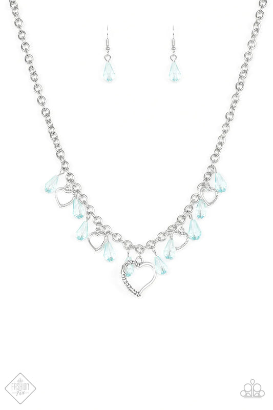 Paparazzi Necklace ~ Keep Me In Your Heart  - Blue