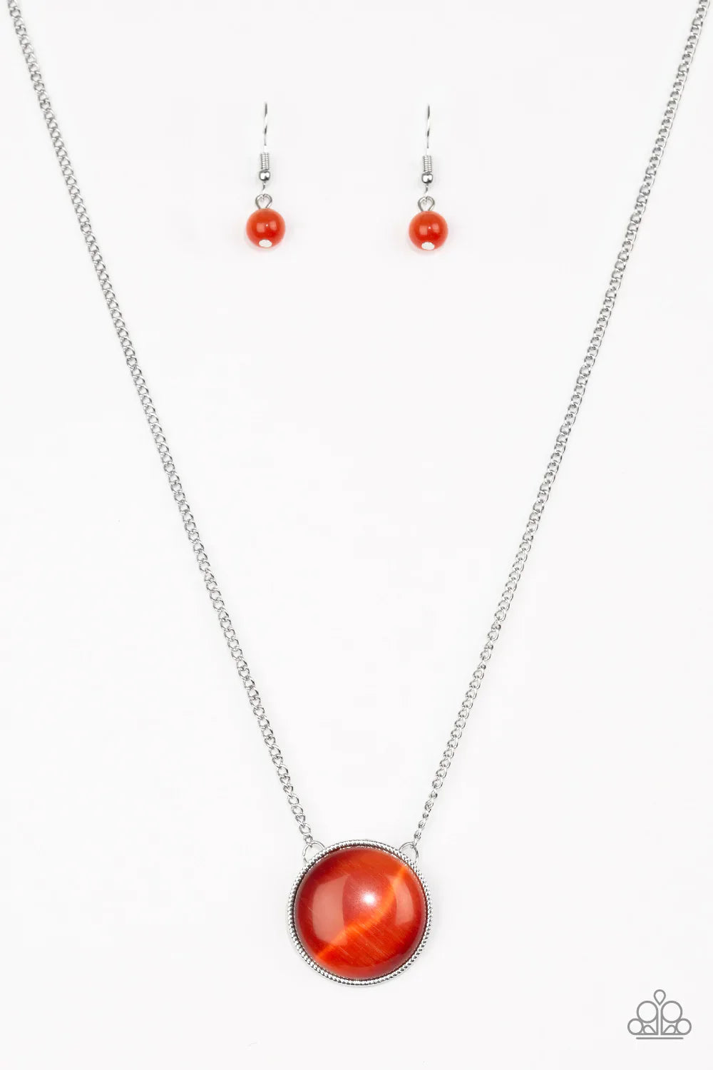 Paparazzi Necklace ~ GLOW Down In History - Orange