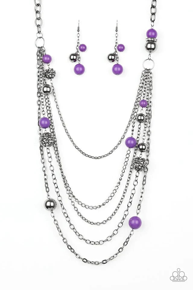 Paparazzi Necklace ~ Radiant Renegade - Purple