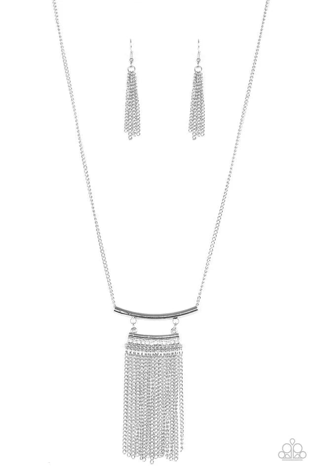 Paparazzi Necklace ~ Tempting Temptress - White
