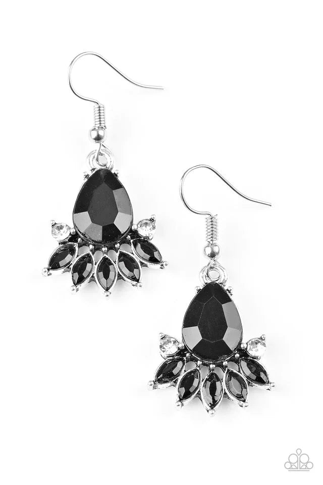 Paparazzi Earring ~ Meant To BEAD - Black