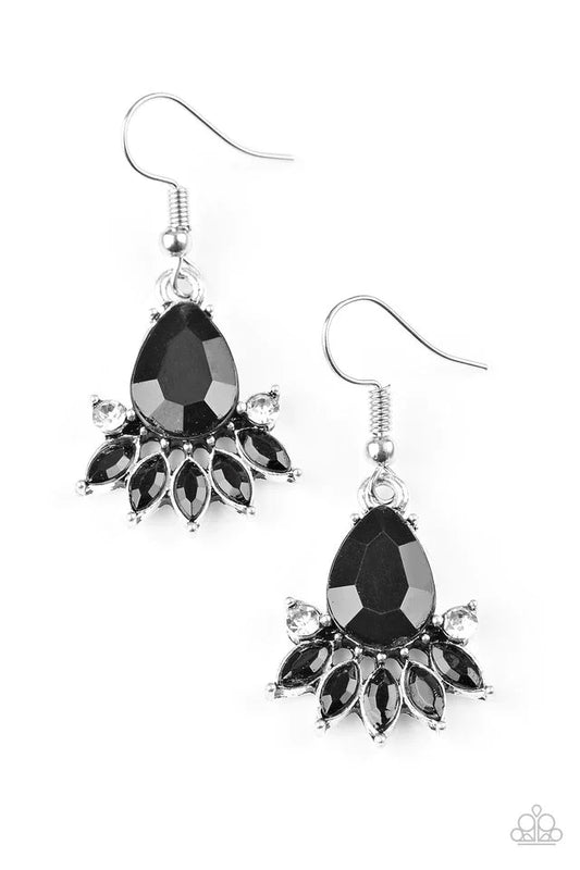 Paparazzi Earring ~ Meant To BEAD - Black