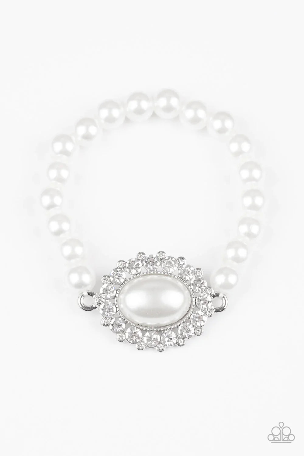 Paparazzi Bracelet ~ Starry-Eyed Starlet - White