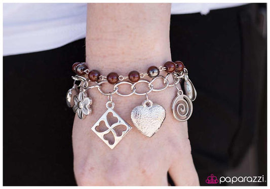 Paparazzi Bracelet ~ Collecting My Thoughts - Brown