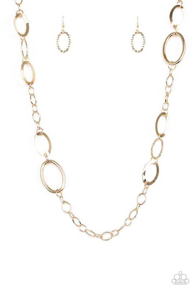 Paparazzi Necklace ~ Stylishly Suburb - Gold