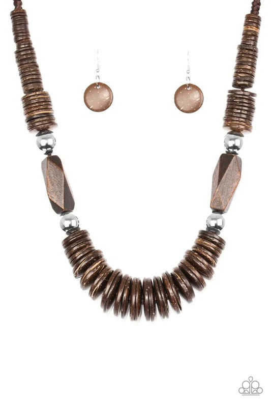 Paparazzi Necklace ~ Boldly Belize - Brown
