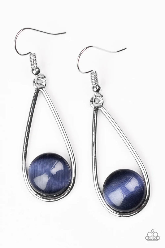Paparazzi Earring ~ Over The Moon - Blue