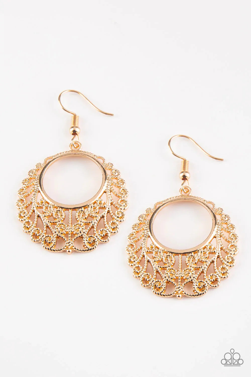 Paparazzi Earring ~ Grapevine Glamorous - Gold