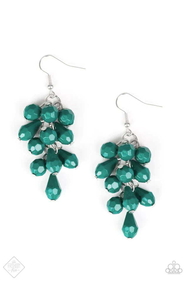 Paparazzi Earring ~ Fabulously Flamenco - Green