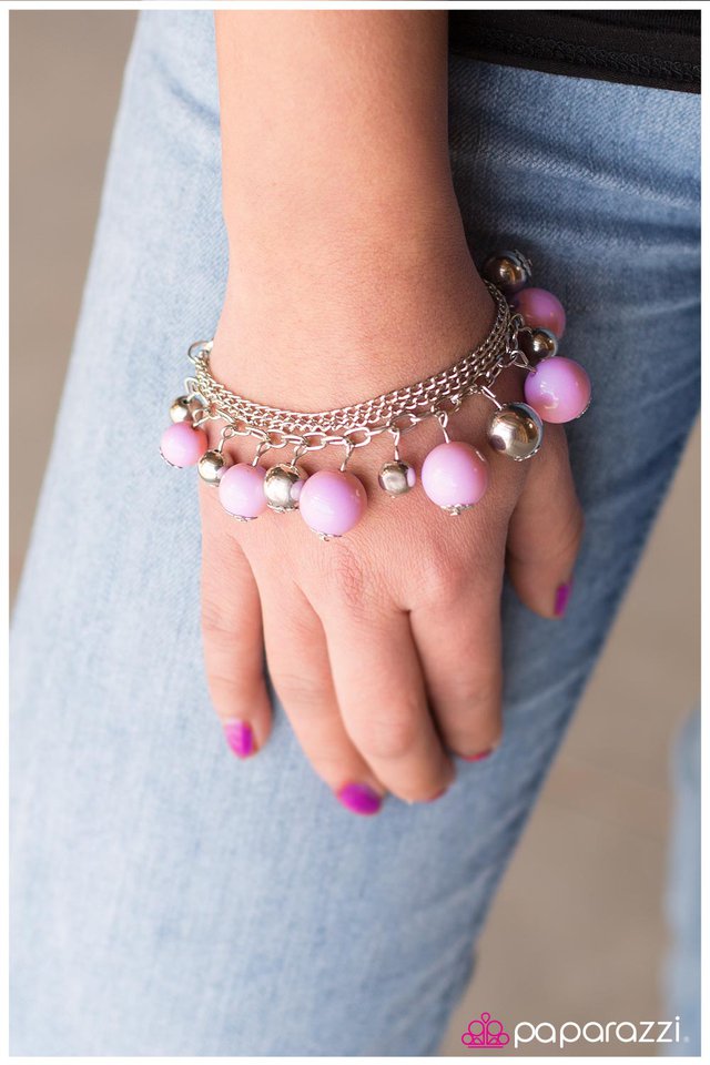 Paparazzi Bracelet ~ Get On Your Feet - Purple