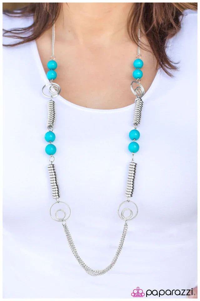 Paparazzi Necklace ~ A Break from the Norm - Blue