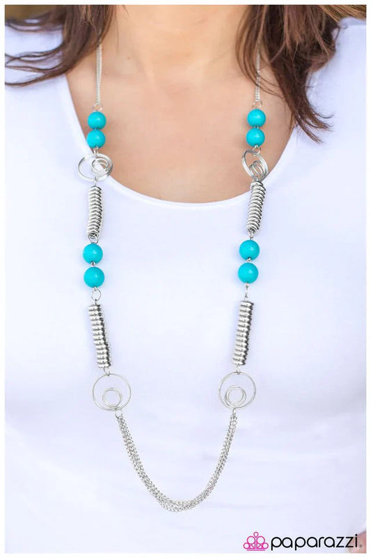Paparazzi Necklace ~ A Break from the Norm - Blue
