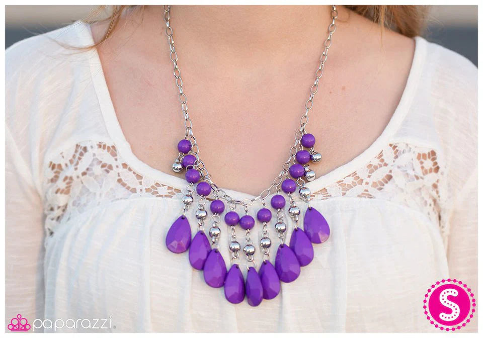 Paparazzi Necklace ~ Purple Precipitation - Purple