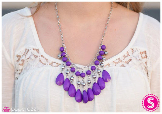 Paparazzi Necklace ~ Purple Precipitation - Purple