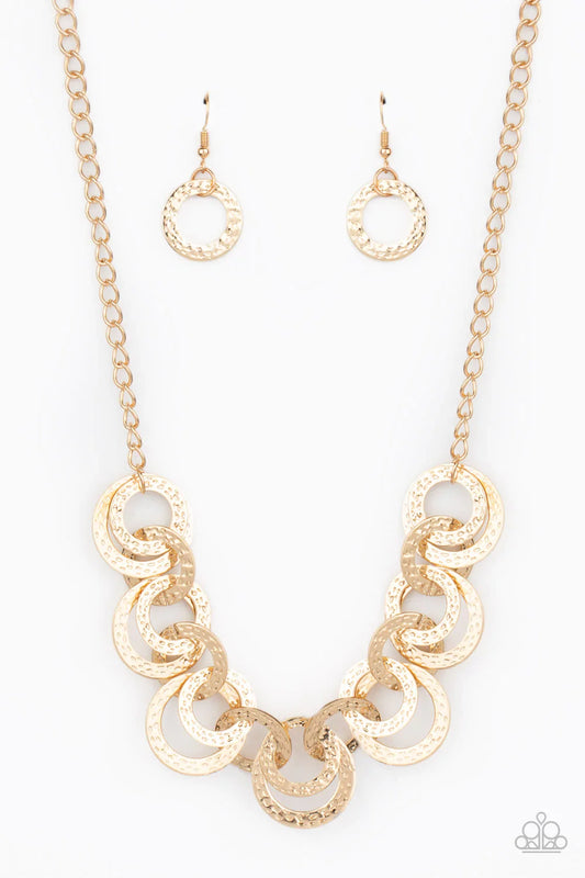 Paparazzi Necklace ~ Treasure Tease - Gold