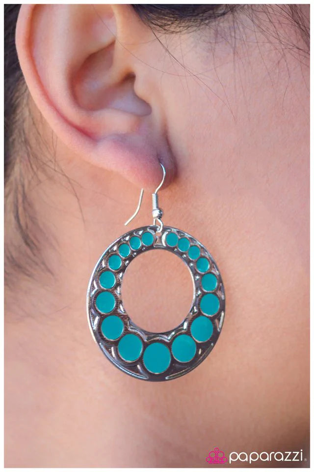 Paparazzi Earring ~ I Came, I Saw, I Conquered - Blue