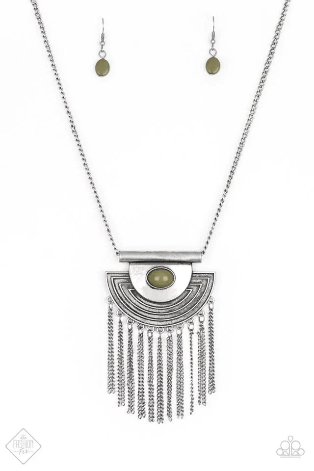 Paparazzi Necklace ~ When In ROAM - Green