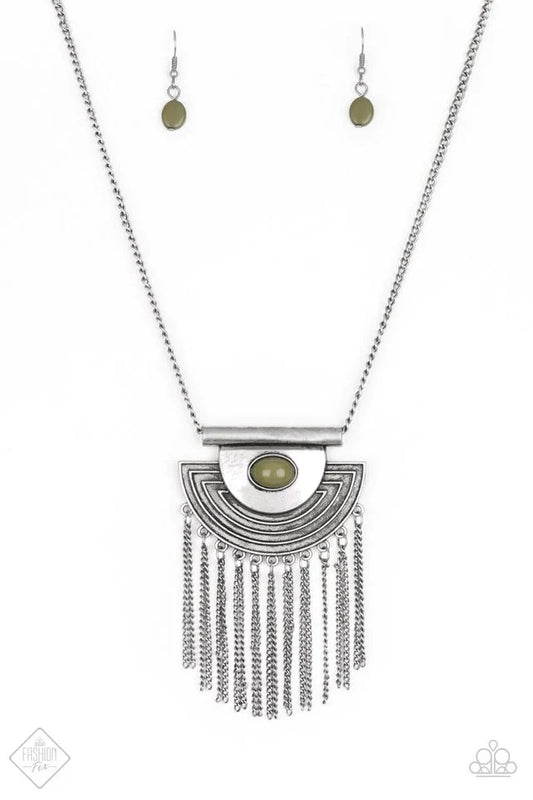 Paparazzi Necklace ~ When In ROAM - Green