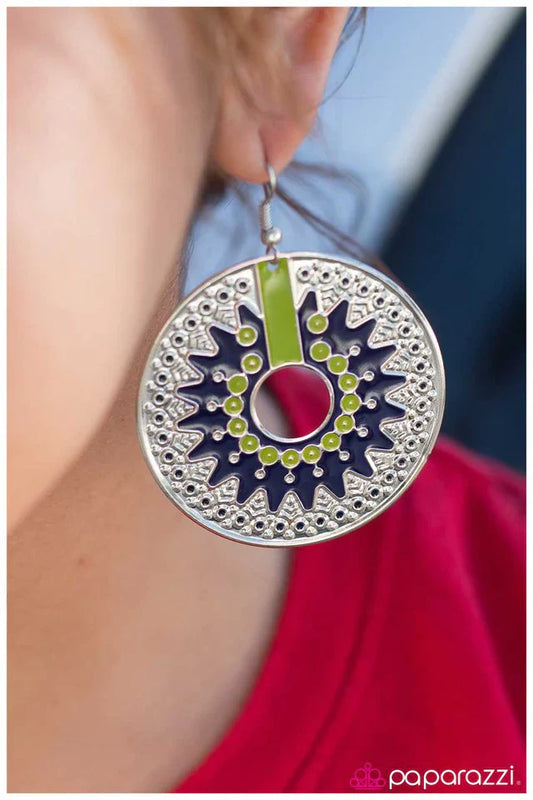 Paparazzi Earring ~ The Essence of Radiance - Green