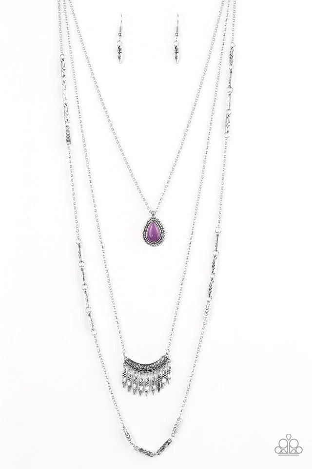 Paparazzi Necklace ~ Sundance Style - Purple