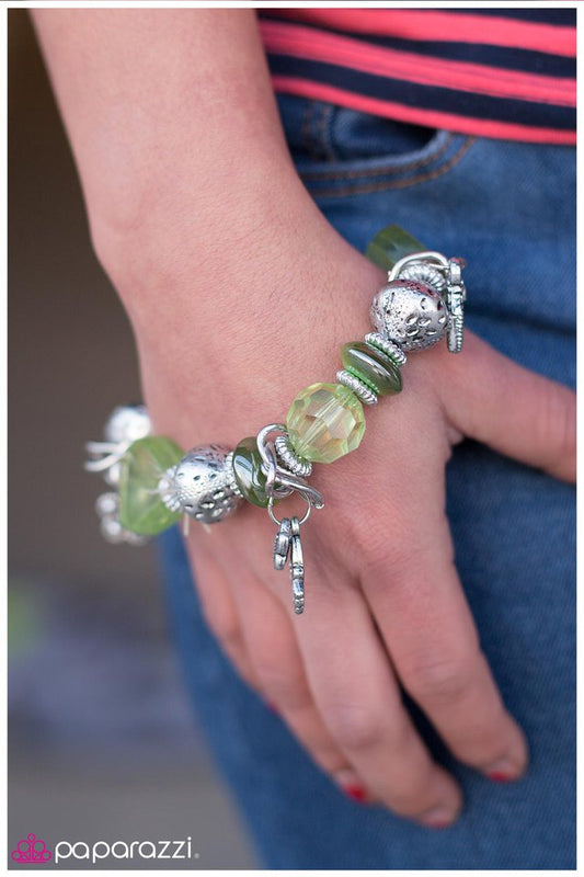 Paparazzi Bracelet ~ Never A Dull Moment - Green