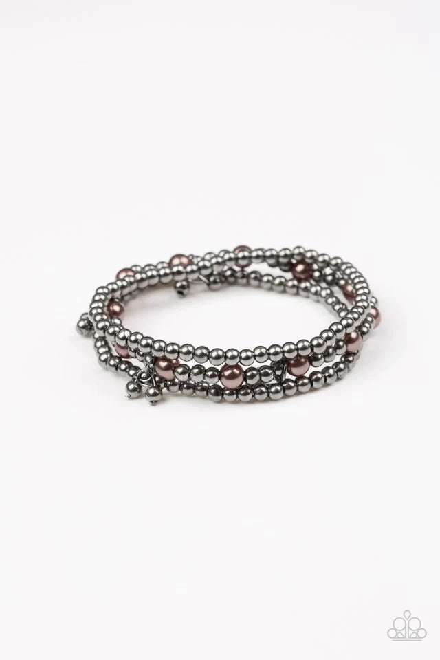 Paparazzi Bracelet ~ GRANDIOSE Slam - Black