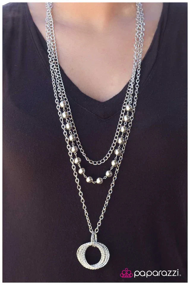 Paparazzi Necklace ~ Endless Possibilities - Silver