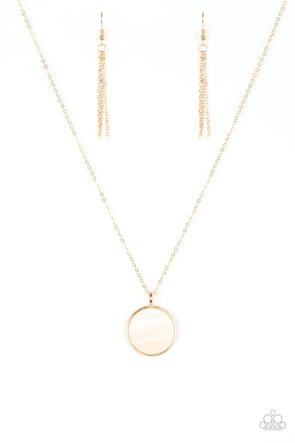 Paparazzi Necklace ~ Shimmering Seashores - Gold