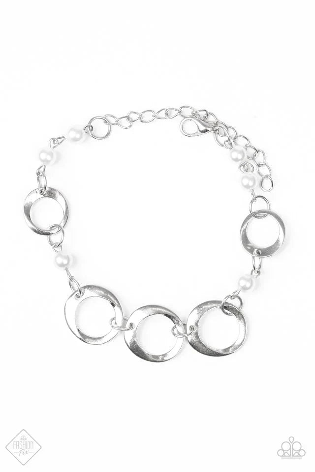 Paparazzi Bracelet ~ Poised and Polished - White