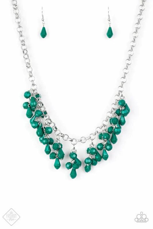 Paparazzi Necklace ~ Modern Macarena - Green