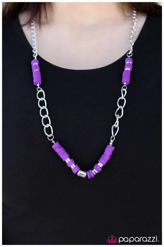 Paparazzi Necklace ~ Splash of Sophistication - Purple