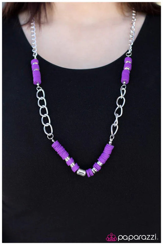 Paparazzi Necklace ~ Splash of Sophistication - Purple