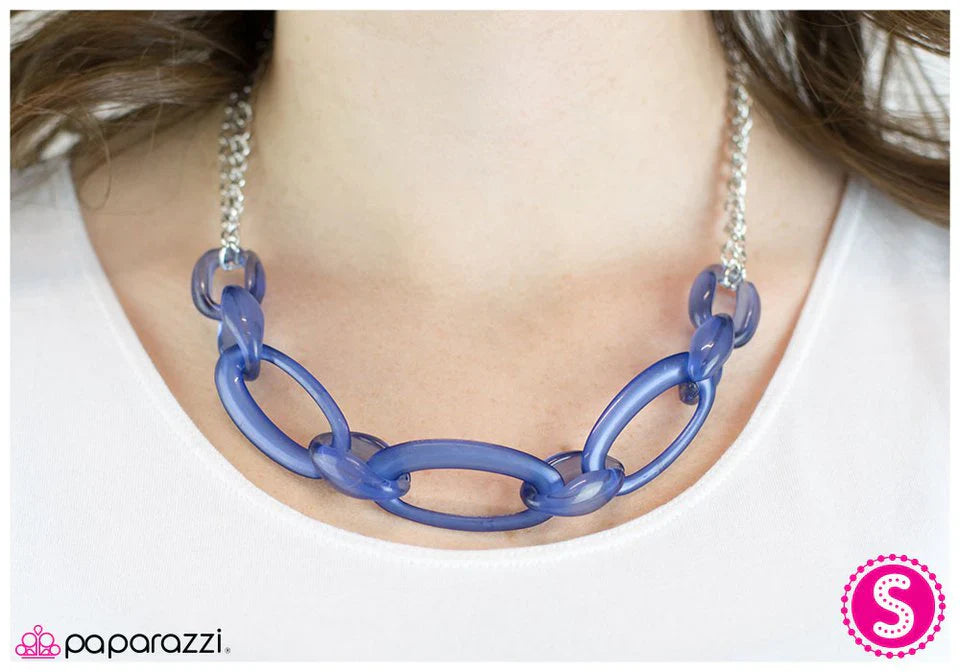 Paparazzi Necklace ~ Play Nice - Blue
