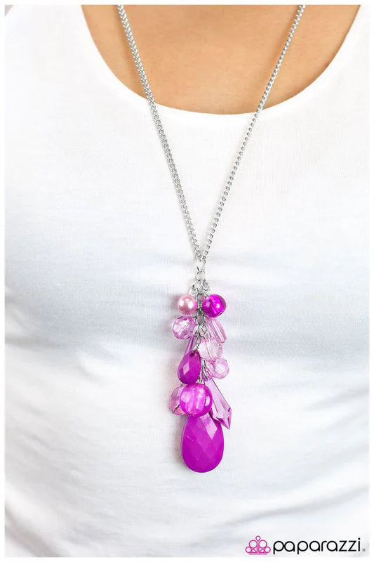 Paparazzi Necklace ~ Into the Deep - Purple