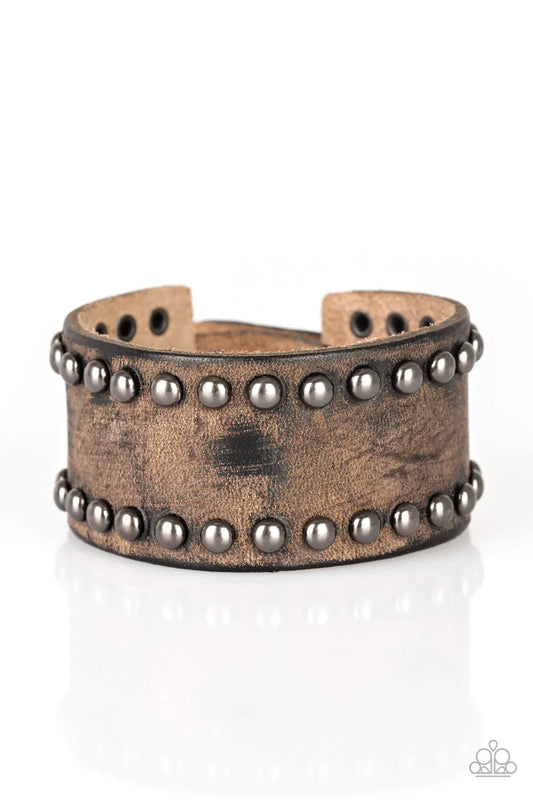 Paparazzi Bracelet ~ Cattle Drive - Brown