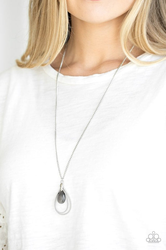 Teardrop Tranquility - Black - Paparazzi Necklace Image